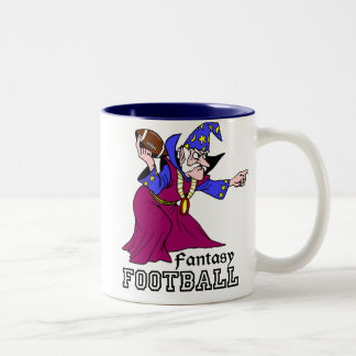 Caneca De Café Em Dois Tons Futebol da fantasia