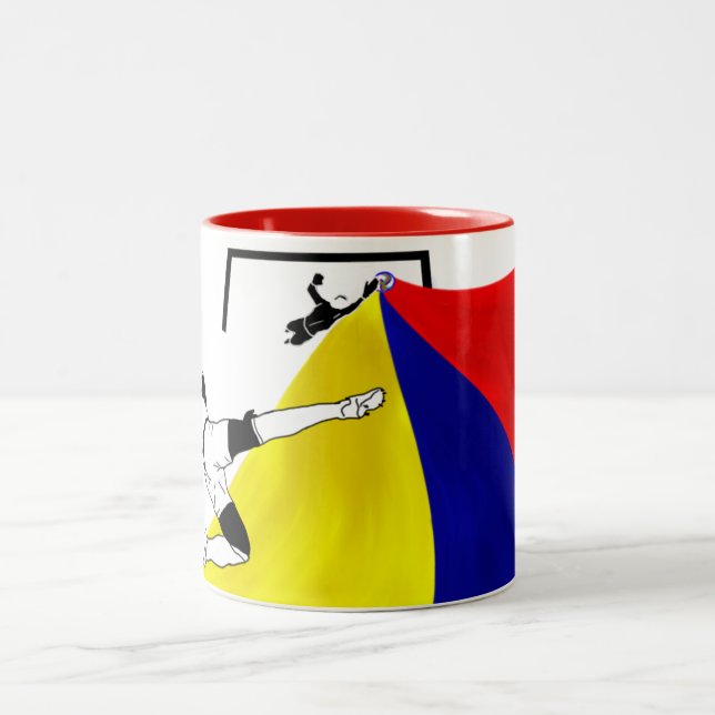 Caneca De Café Em Dois Tons Futebol (futebol) (Centro)