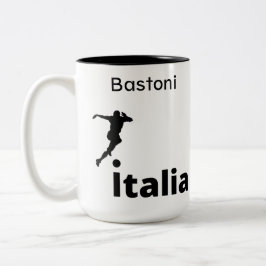 Caneca De Café Em Dois Tons Futebol Itália, personalizável