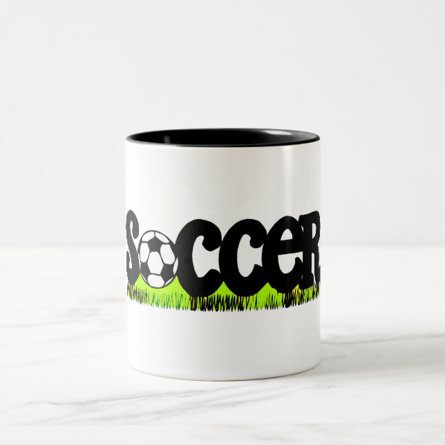 Caneca De Café Em Dois Tons Futebol (na grama) (Centro)