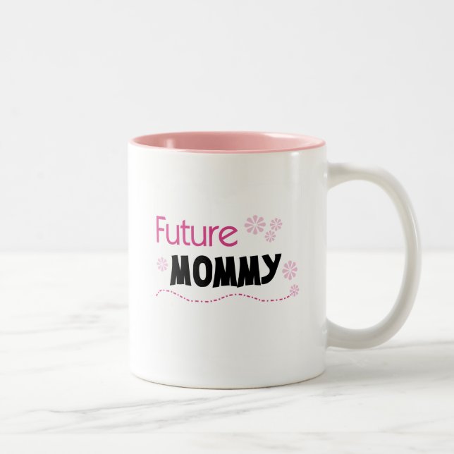 Caneca De Café Em Dois Tons Futuras Mamães e presentes (Direita)