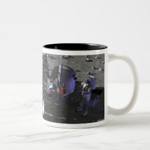 Caneca De Café Em Dois Tons Futuras missões de exploração do espaço 10