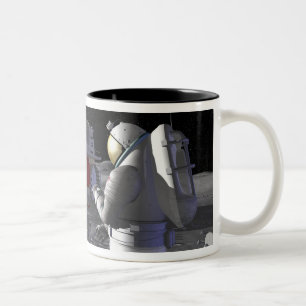 Caneca De Café Em Dois Tons Futuras missões de exploração espacial 11