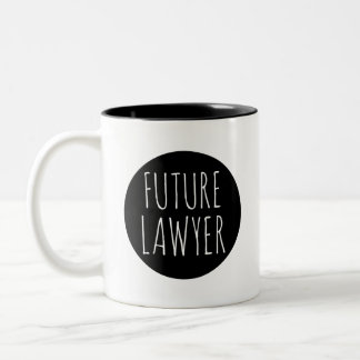 Caneca De Café Em Dois Tons Futuro advogado // Celebração de profissão profiss