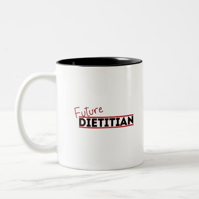 Caneca De Café Em Dois Tons Futuro Dietista (Esquerda)