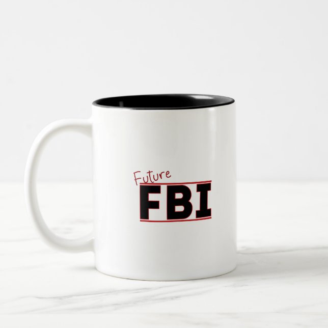 Caneca De Café Em Dois Tons Futuro FBI (Esquerda)