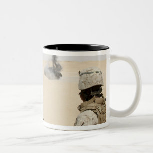 Caneca De Café Em Dois Tons Fuzileiros navais e marinheiros