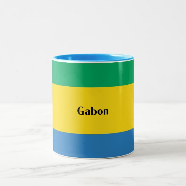 Caneca De Café Em Dois Tons Gabão, República Gabonesa (Centro)