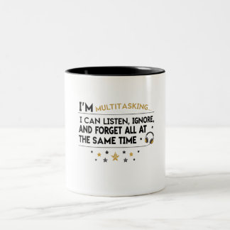 Caneca De Café Em Dois Tons Gag Gifts para Chefe, estou Multitarefa...