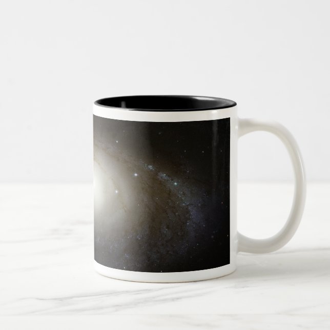 Caneca De Café Em Dois Tons Galáxia Espiral M81 (Direita)