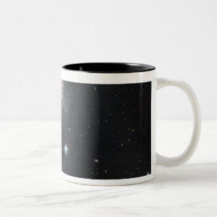Caneca De Café Em Dois Tons Galáxia espiral NGC 4911