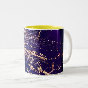 Caneca De Café Em Dois Tons Galáxia-padrão-abstrato, Mug de café com dois t