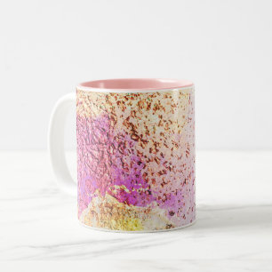 Caneca De Café Em Dois Tons Galáxia-padrão-abstrato, Mug de café com dois t