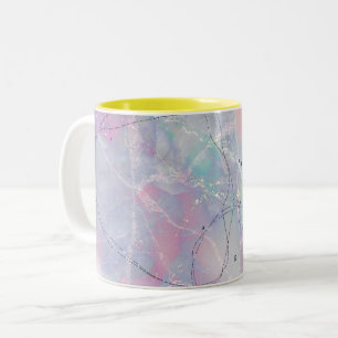 Caneca De Café Em Dois Tons Galáxia-padrão-abstrato, Mug de café com dois t