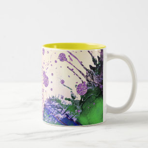 Caneca De Café Em Dois Tons Galáxia-padrão-abstrato, Mug de café com dois t