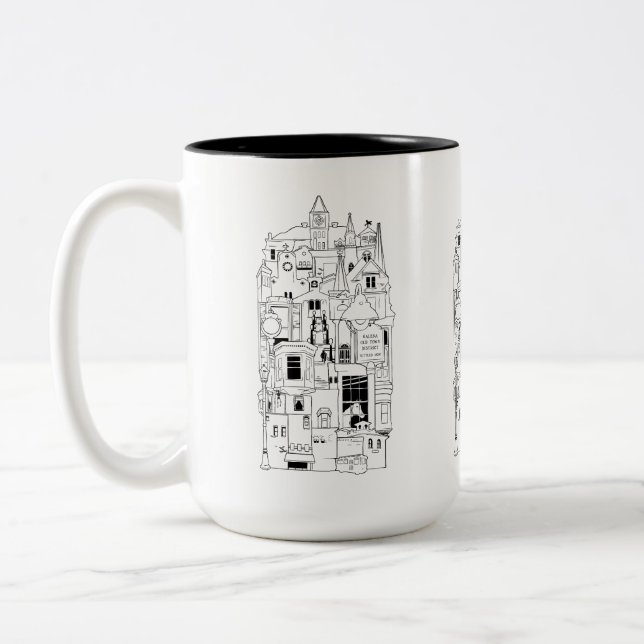 Caneca De Café Em Dois Tons galena illinois colagem (Esquerda)
