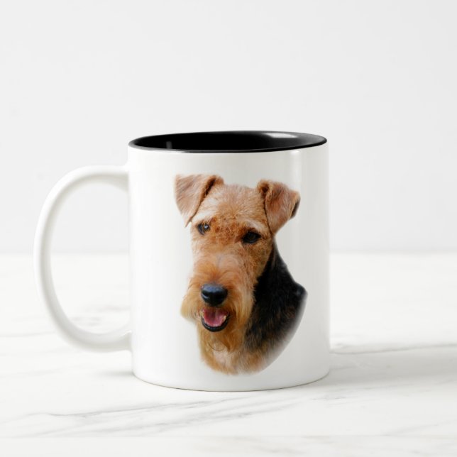 Caneca De Café Em Dois Tons Galês Terrier (Esquerda)