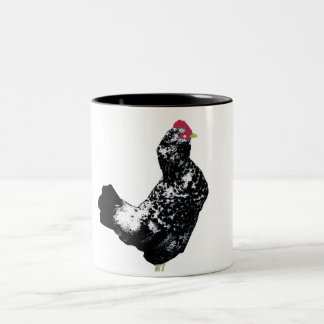 Caneca De Café Em Dois Tons Galinha azul # 2