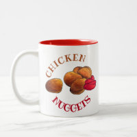 Galinhas Nuggets com Ketchup Comida Foodie