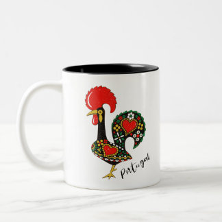 Caneca De Café Em Dois Tons Galo de Galo de Barcelos Português