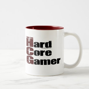 Caneca De Café Em Dois Tons Gamer do núcleo duro
