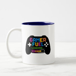 Caneca De Café Em Dois Tons Gamer Fuel Loading Coffee Mug for Gamers (Carregan