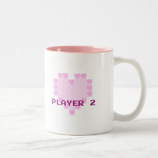 Caneca De Café Em Dois Tons Gamers no amor - jogador 2
