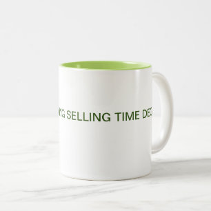 Caneca De Café Em Dois Tons Ganho a minha vida vendendo café de café com cá