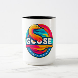 Caneca De Café Em Dois Tons Ganso de Ave