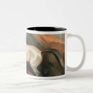Caneca De Café Em Dois Tons Garanhão árabe
