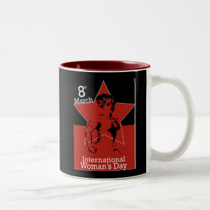 Caneca De Café Em Dois Tons Garcya_greeting_card03 Dia Internacional das Mulhe