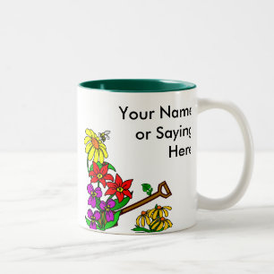 Caneca De Café Em Dois Tons Gardener Personalizado