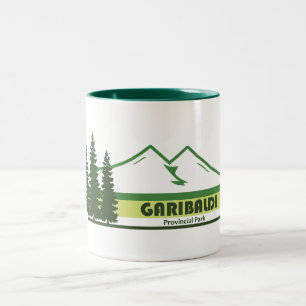 Caneca De Café Em Dois Tons Garibaldi Provincial Park Green Stripes