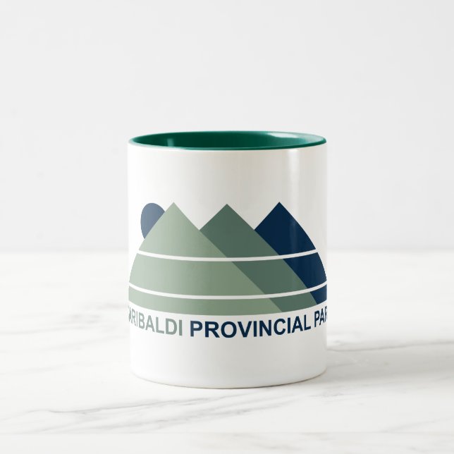 Caneca De Café Em Dois Tons Garibaldi Provincial Park Mountain Sun (Centro)