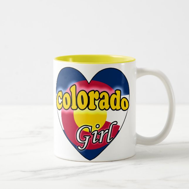 Caneca De Café Em Dois Tons Garota do Colorado (Direita)