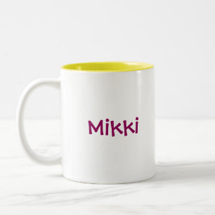 Caneca De Café Em Dois Tons Garota Drummer - Mikki