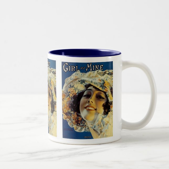 Caneca De Café Em Dois Tons Garota minha (Direita)