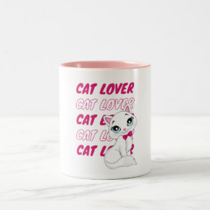 Caneca De Café Em Dois Tons gata