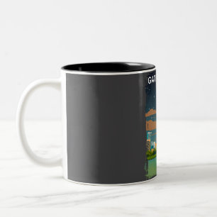 Caneca De Café Em Dois Tons Gateway National Park Vintage - Viagem mínima de r