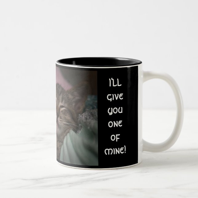 CANECA DE CAFÉ EM DOIS TONS GATINHO DE SORRISO (Direita)