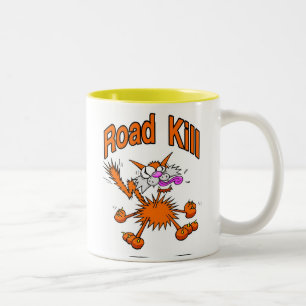 Caneca De Café Em Dois Tons Gato de Matar