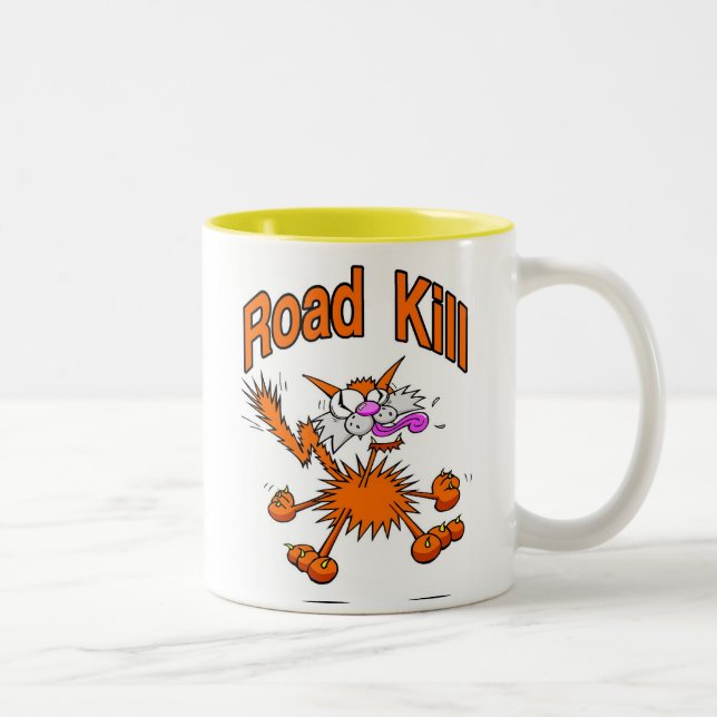 Caneca De Café Em Dois Tons Gato de Matar (Direita)
