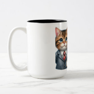 Caneca De Café Em Dois Tons Gato de Professora