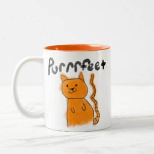 Caneca De Café Em Dois Tons Gato-de-rã