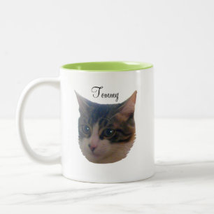 Caneca De Café Em Dois Tons Gato-gato-do-gato