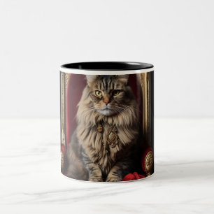 Caneca De Café Em Dois Tons Gato Gato Gato Gato Rato para a Mãe - Dia das Mães
