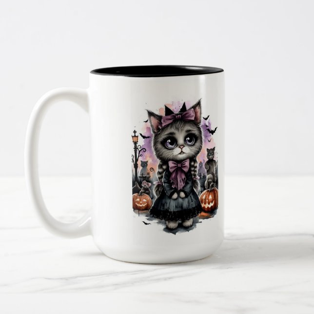 CANECA DE CAFÉ EM DOIS TONS GATO INFANTIL (Esquerda)