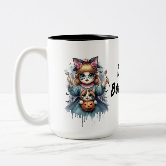 CANECA DE CAFÉ EM DOIS TONS GATO INFANTIL (Esquerda)