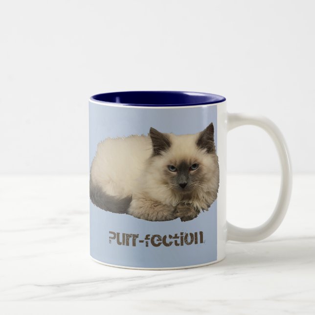 Caneca De Café Em Dois Tons Gato persa (Direita)