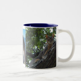 Caneca De Café Em Dois Tons Gatos Abissinérgicos